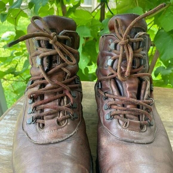 Red Wing Leather Steel Toe Work Boots Mens Sz 13 D Lace Up Oilfield Construction main image 4